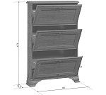 Тумба для обуви Кентаки SFB3B каштан | изображение 1