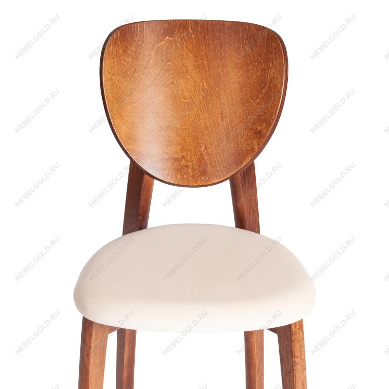 Стул DIAMANTE мягкое сидение, бук, 42x42x85см, коричневый, ткань Tenerife Cream | изображение 5