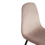 Стул BREEZE (mod. JSC-58), Велюр/металл, 44 х 53 х 86 см, coffee (кофейный) HLR 9 / черный | изображение 7