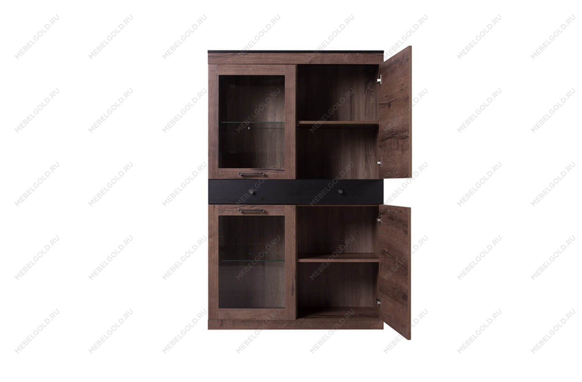 Шкаф с витриной Джаггер 2V2D1S | изображение 2