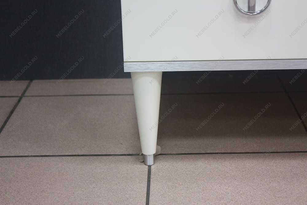 Лобня - Шкаф 3-х дв. (с зеркалом) для платья и белья Римини СОЛО (слоновая кость серебро) РМШ1/3 (s) | изображение 7