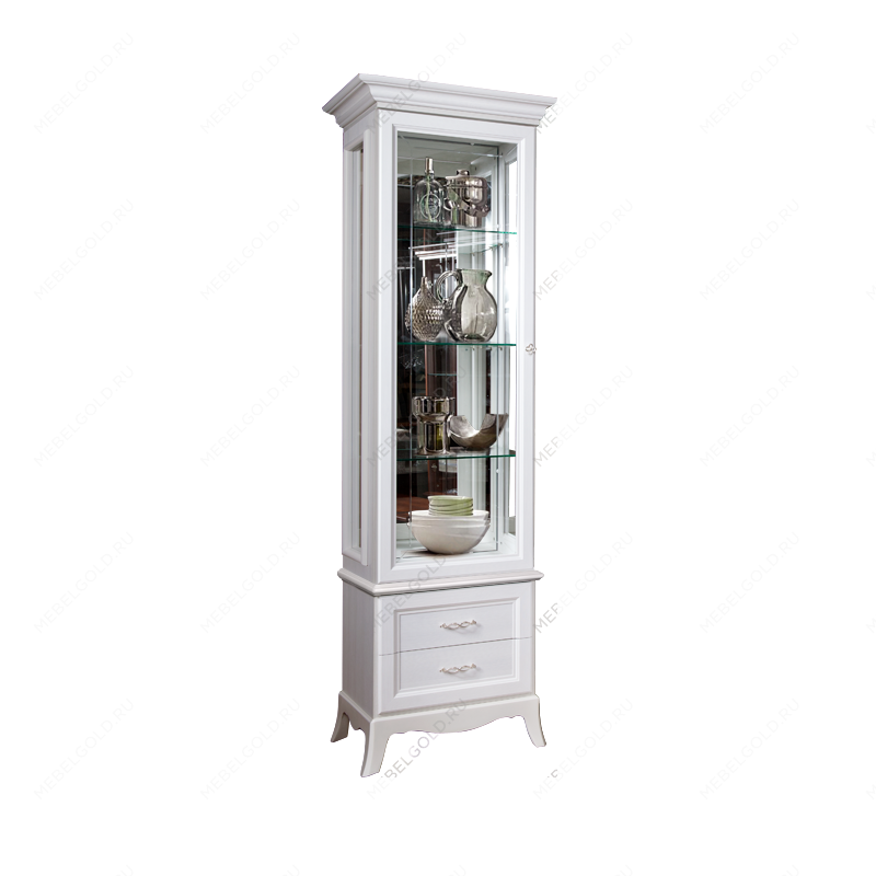 Витрина 1-ств. для посуды Амели дуб АМВ1-1С