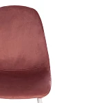 Стул BREEZE (mod. 4724), Велюр/металл, 44 х 53 х 87 см, Coral (коралловый) HLR44 / белый | изображение 5