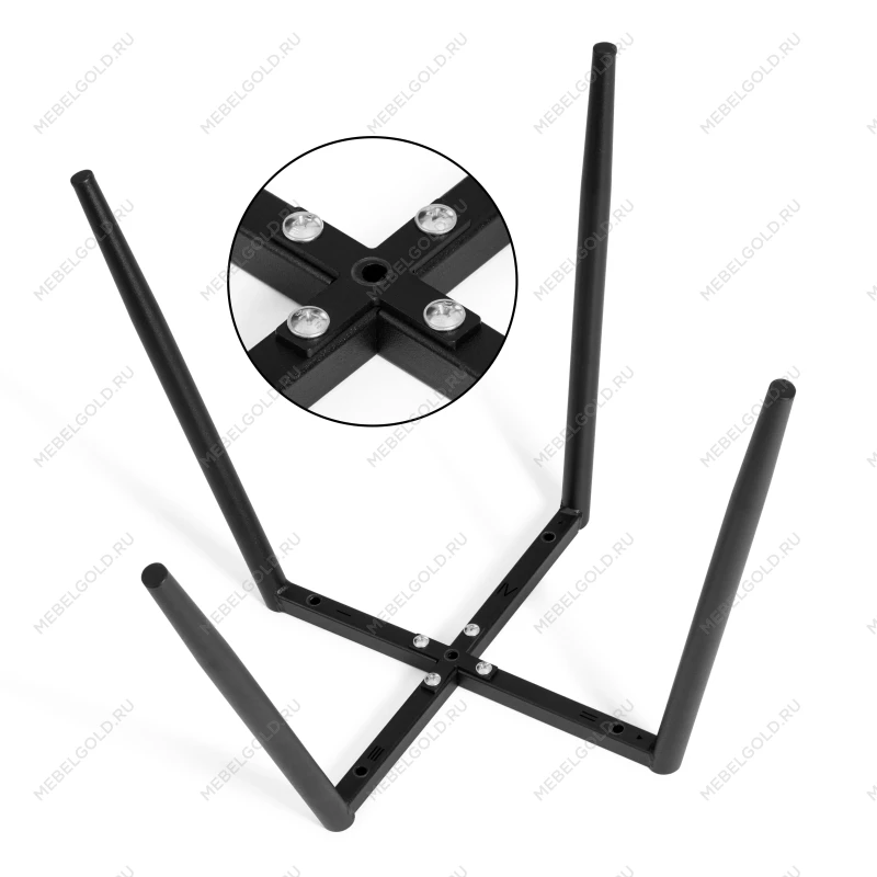 Стул обеденный La Rousse, NEW, ткань рогожка, коричневый/черный, 3М7-147, 45x55x93 см | изображение 10