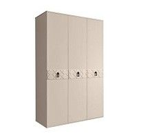 Шкаф 3-х дверный Bogemia Farfalle (Ваниль/Черный) БМШ2/3(Fa)