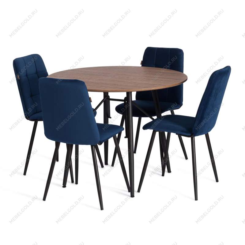 Стул обеденный Asti, TREND, велюр, Blue (синий), 50х55х93 | изображение 9