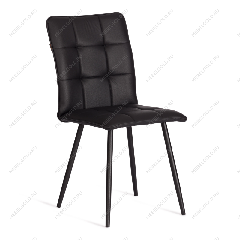 Стул обеденный Bari, LT, экокожа, черная, 41х55х89 см
