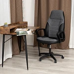 Кресло INTER (24), кож/зам/ткань, черный/серый, 36-6/207/TW-12/TW-11 | изображение 12