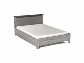 Кровать 1400, Денвер Риббек серый, каркас