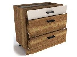 Стол с ящиками СЯ-80, Адель (800*470*820) Дуб галифакс Табак, 20116