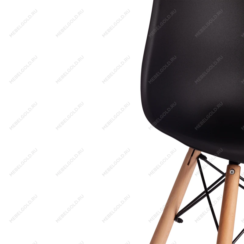 Стул барный Cindy Bar Chair (mod. 80-1), дерево бук/металл/пластик, 50 х 51 х 109 см, Black (Черный) 3010/ натуральный | изображение 7