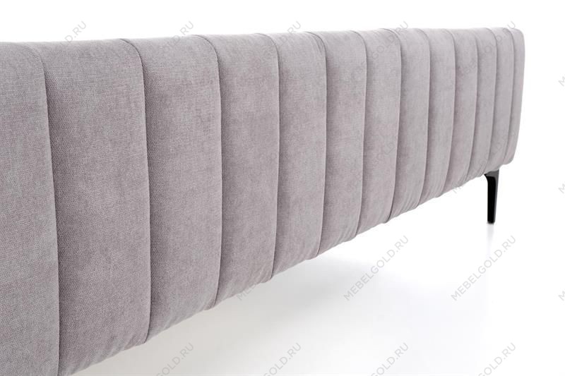 Кровать HALMAR FRANCESCA (светло-серый/черный) 160/200 | изображение 7