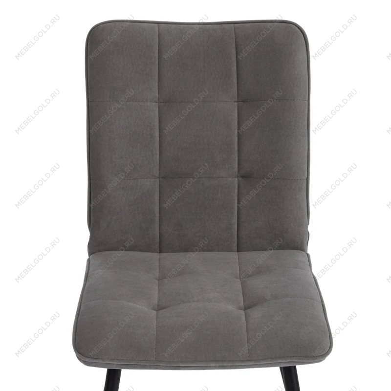 Стул обеденный Bari, флок, серый/черный, 29, 46х55х89 | изображение 5