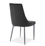 Стул кухонный SIGNAL TRIX B VELVET (черный/черный мат) | изображение 1