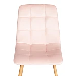 Стул CHILLY (mod. 7094-1), вельвет/металл, 44,5х52,5х86 см, pink (розовый) HLR39 / натуральный | изображение 5