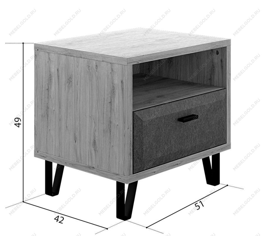 Тумба прикроватная Грейс KOM1S | изображение 4