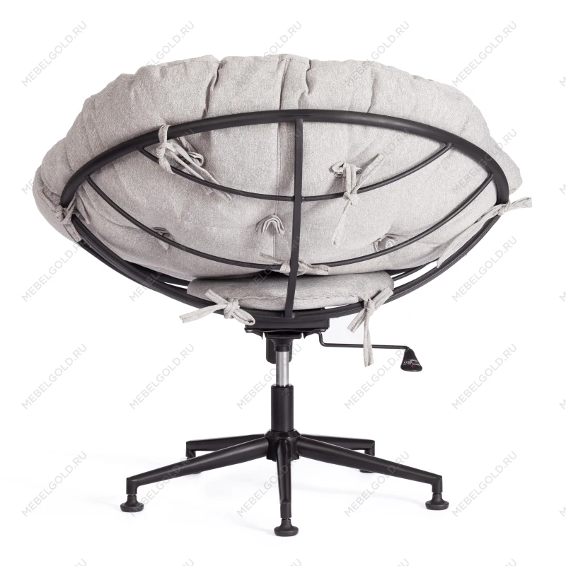 Кресло CLOUDE, рогожка/металл, 97х98х90-96см, серо-бежевый, 3M 16/2 | изображение 4