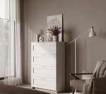 БРИМНЭС / СИРИУС комод ИКЕА / IKEA 4 ящика белый | изображение 5