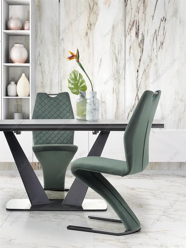 Стол обеденный Halmar FANGOR раскладной (темно-серый/черный) | изображение 8