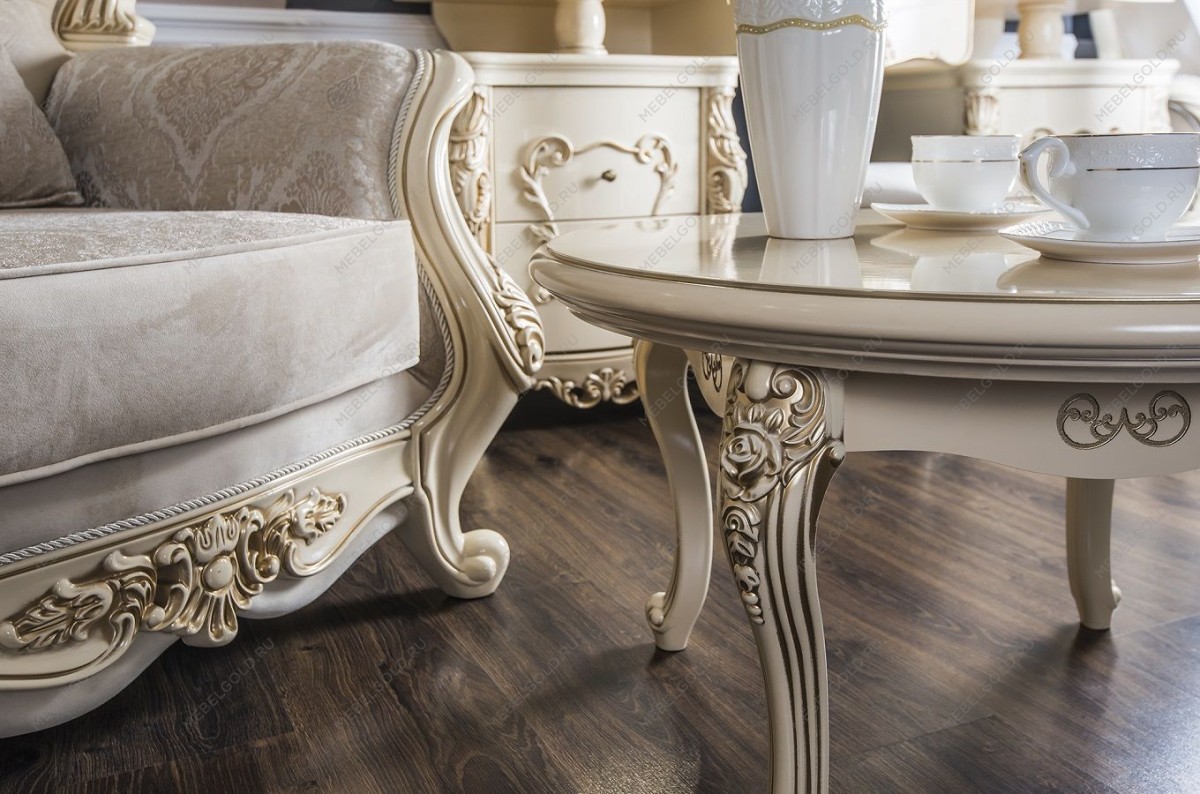 Столик круглый Джоконда крем глянец | изображение 5