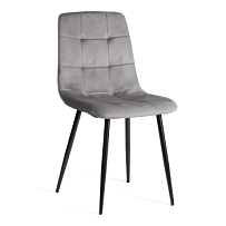 Стул CHILLY (mod. JSC-220), Велюр/металл, 44,5х52,5х88 см, Dark grey (темно-серый) HLR24 / черный