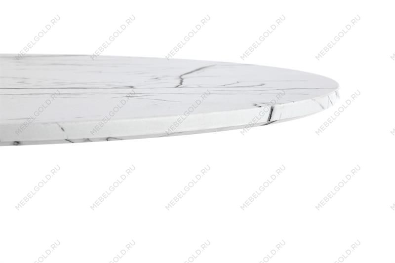 Стол обеденный Halmar DENVER (белый мрамор/белый) | изображение 3