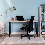 ИНГАР 2/ТТ стол письменный 140x75x55, дуб беленый/черный | изображение 3