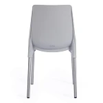 Стул GENIUS (mod 75), металл/пластик, 46x56x84cм, серый/ножки хром | изображение 3