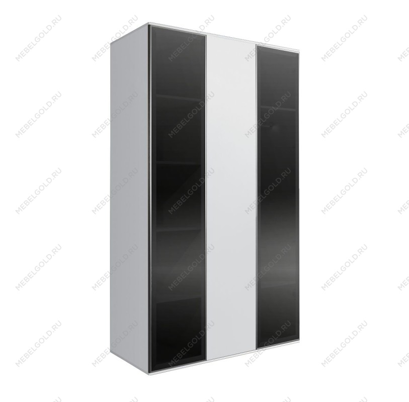 Шкаф 3-х дверный Bogemia Air (Белый/Серебро) БМШ2/3(2)