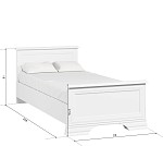 Кровать Кентаки LOZ/90x200 белый | изображение 2