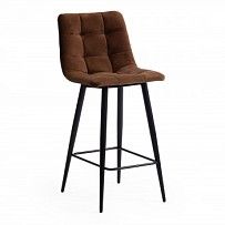 Стул полубарный CHILLY (mod. 7095пб) коричневый barkhat 11/черный