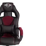 Кресло DRIVER (22), кож/зам/ткань, черный/бордо, 36-6/TW-13 | изображение 5