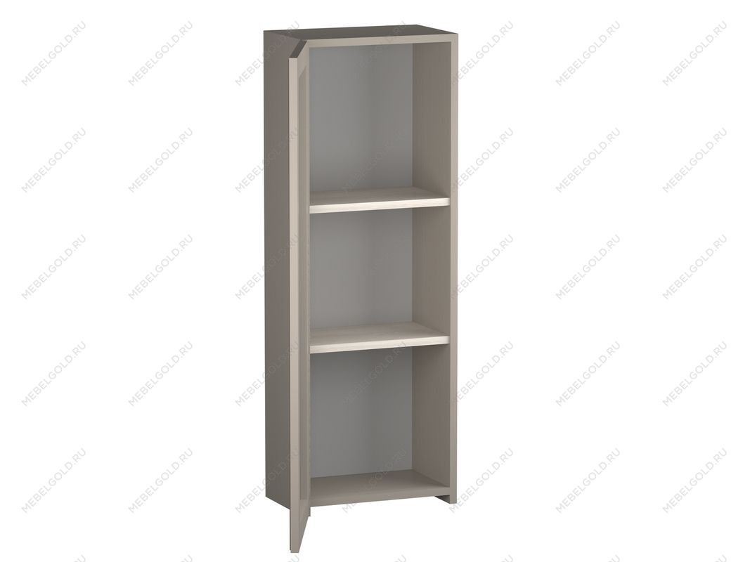 Шкаф навесной со стеклом, Лацио (350*238*1000) Серый камень, 30508 | изображение 1