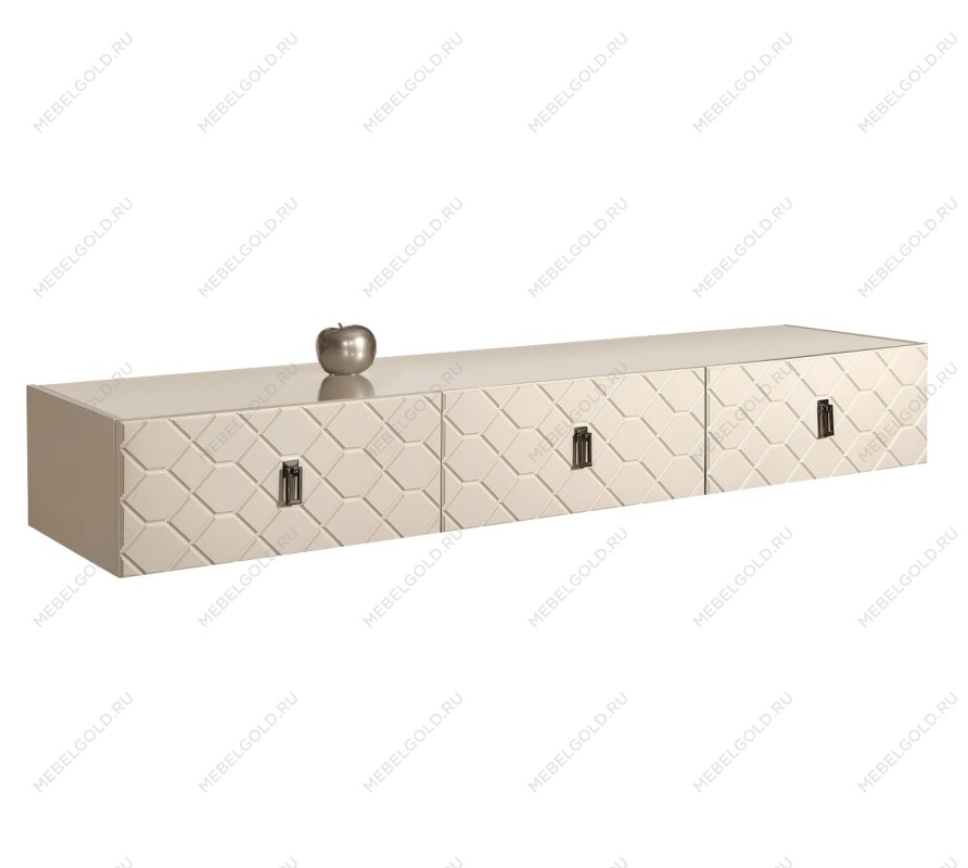 Тумба телевизионная 2.1м Bogemia Fly Farfalle (Слоновая кость) (Lakobel/Черный) БМТ-2