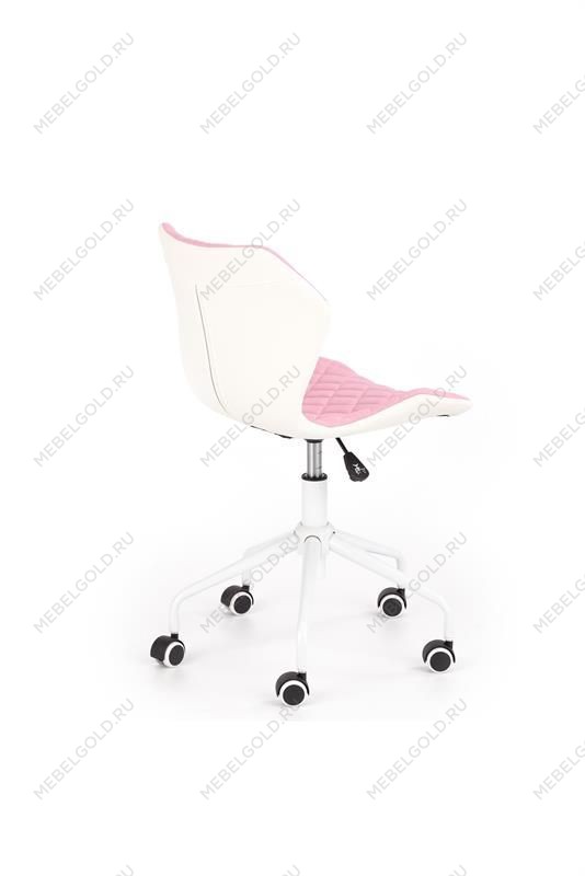 Кресло компьютерное Halmar MATRIX 3 (розово-белый) | изображение 3