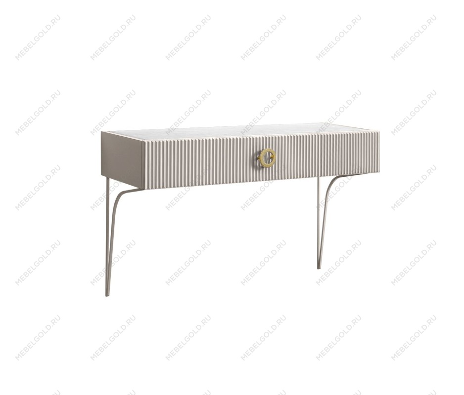Стол туалетный (консоль) Bogemia Fillini (Шелк) (Novabuk/Золото) БМСТ-1(FI)
