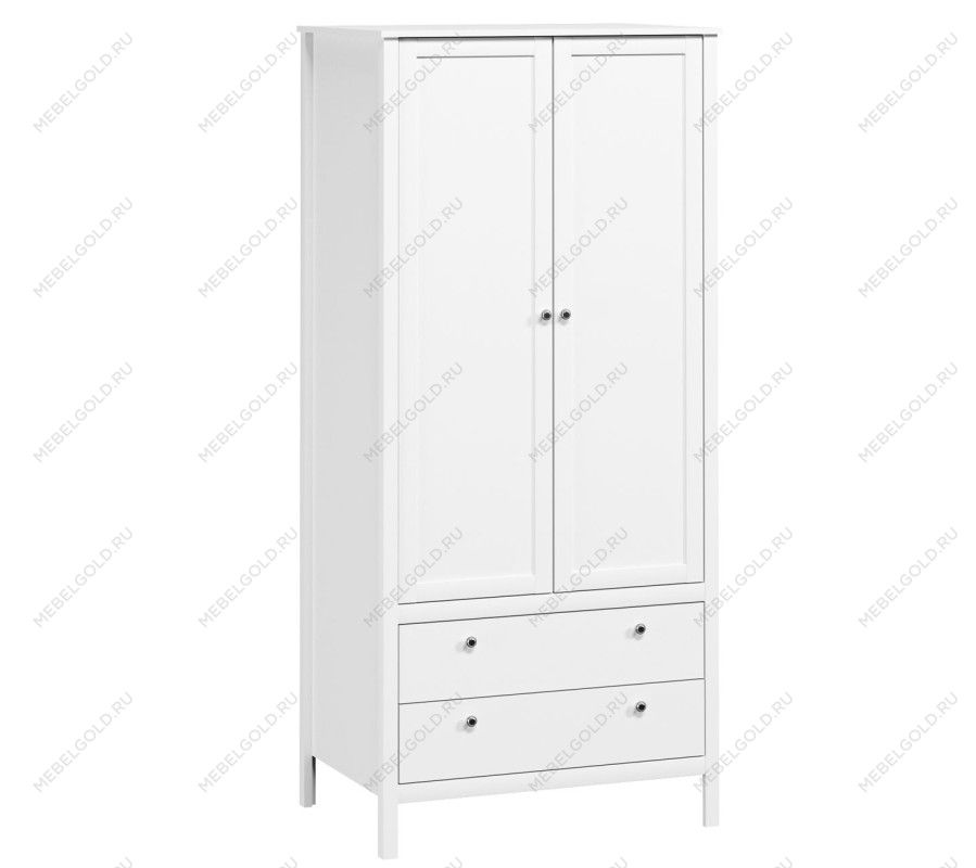 Шкаф Ева (Хельга) SZF2D2S/90 белый | изображение 1