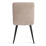 Стул обеденный Sweet, флок, бежевый/черный, 7, 46х55х88 | изображение 3