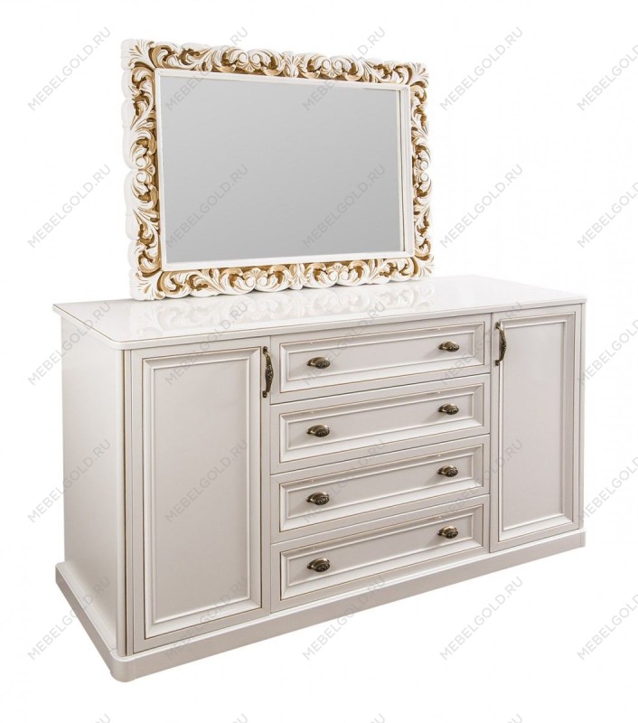 Зеркало Натали белый глянец (гостиная) | изображение 1