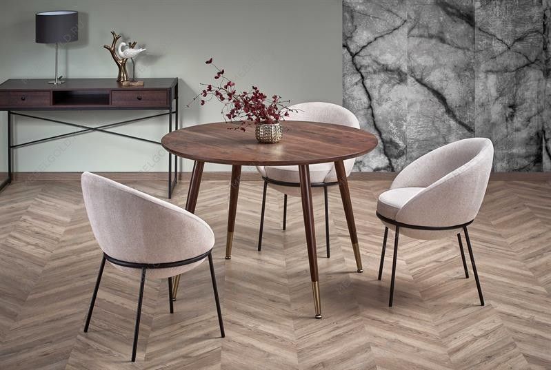 Стол обеденный Halmar DOMENICO 110 (орех/золотой) | изображение 13