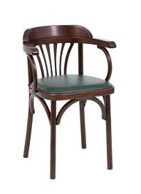 Стул Михаэль мягкий (темный тон, экокожа зеленая)