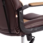 Кресло DRIVER (22), кож/зам/ткань, коричневый/бронза, 36-36/TW-21 | изображение 12