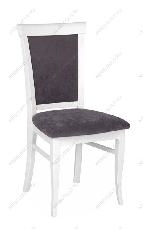 Стул мягкий Лотос (Белый/ткань Опера графит) | изображение 1