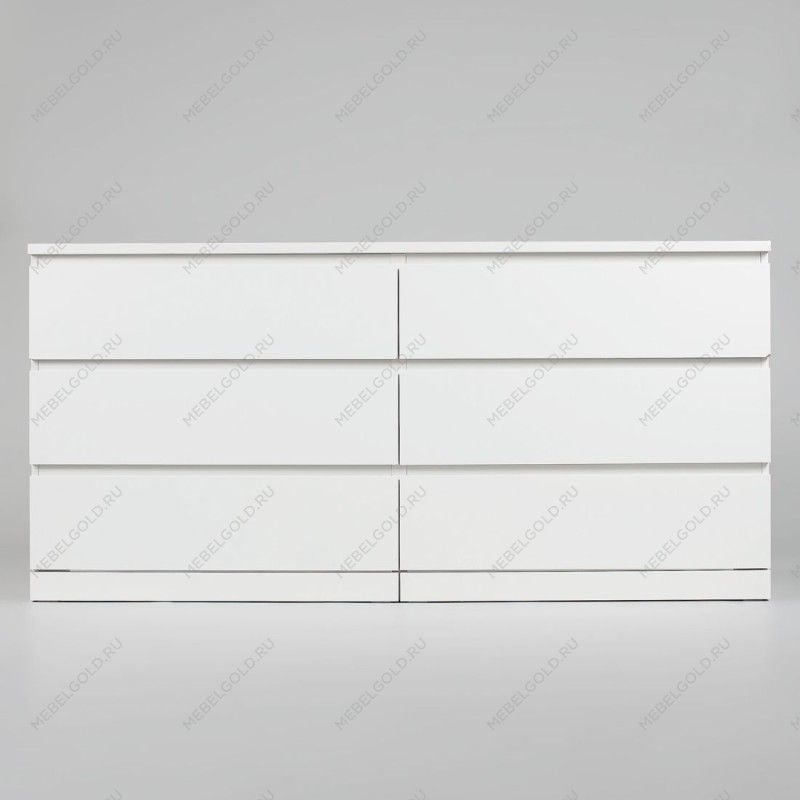 МАЛЬМ / VARMA Комод ИКЕА / IKEA 6D, 160x78x40, пигмент, белый | изображение 2