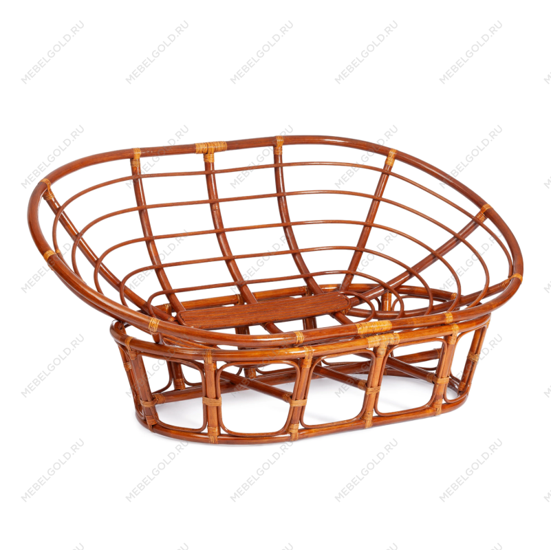 Диван MAMASAN/МАМАСАН 23/02 W/без подушки, 169х102х80 см, Cognac (коньяк)