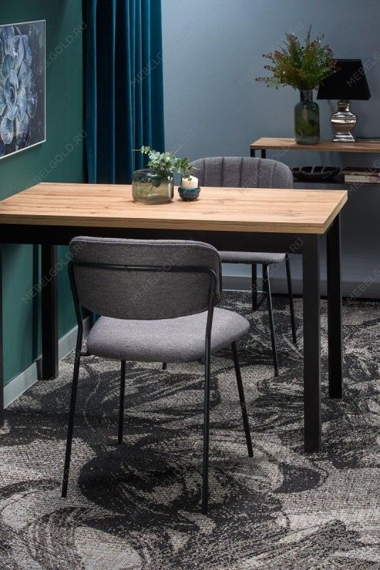 Стол обеденный Halmar COBALT (дуб вотан/черный) | изображение 7