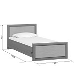 Кровать Коен LOZ90x200 Венге/Штрокс (NEW) | изображение 2