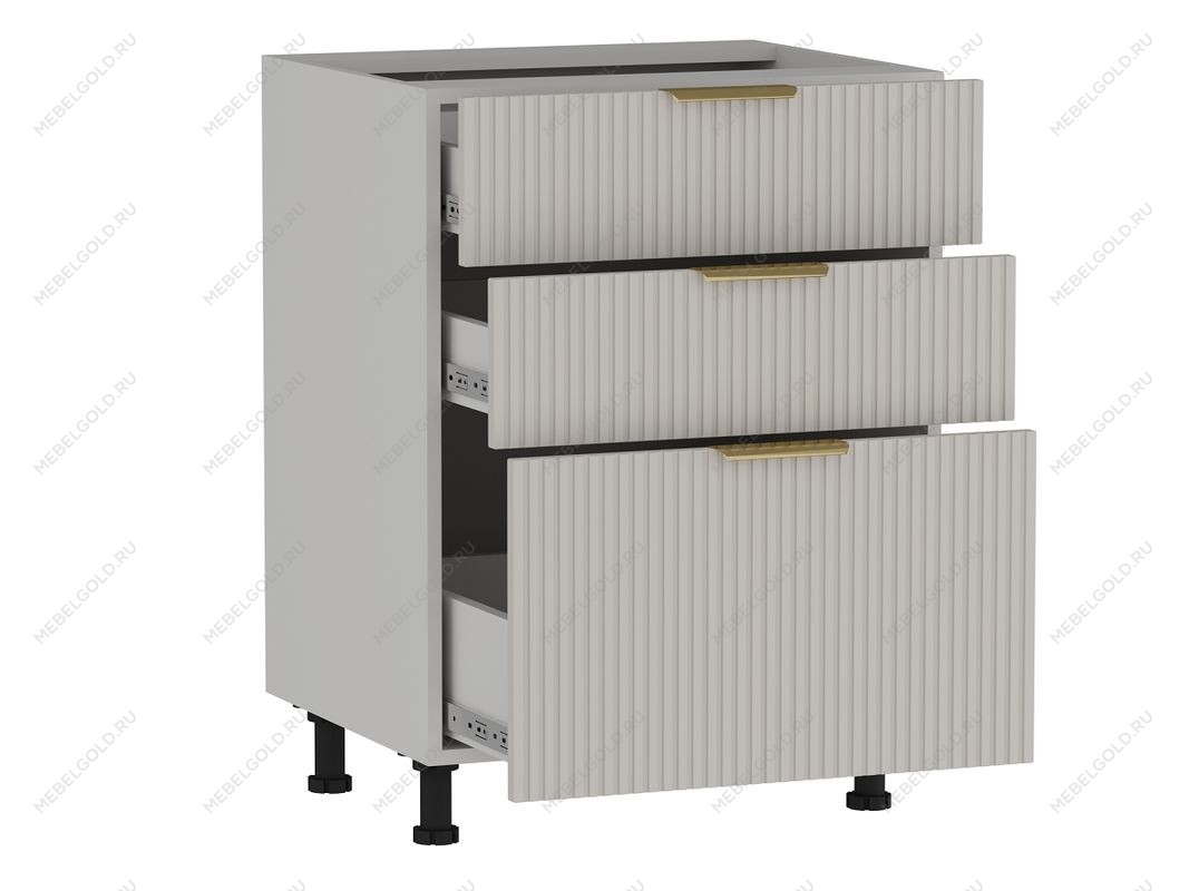 Стол с ящиками СЯ-60 (176/356), Монза (600*523*820) Экокожа Бежевый, 23119 | изображение 1