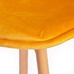 Стул TULIP SOFT (mod. 74) желтый (HLR 41)/натуральный | изображение 6