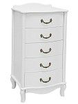 Комод Джульетта узкий 5 ящ.(молочный дуб) | изображение 1